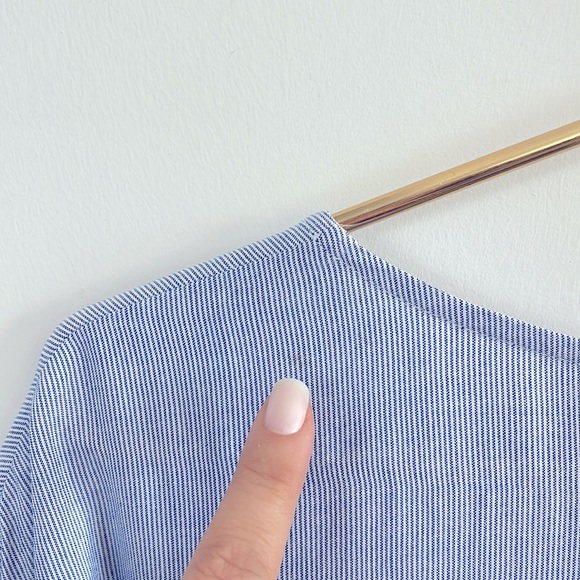 Madewell Stripe Lace-Up Cut-Out Short Sleeve Relaxed
Fit Sailor T-Shirt Dress XS - Picture 8 of 10